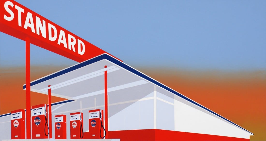 Ed Ruscha Standard Station 1966 UBS Art Collection Courtesy of the artist and Gagosian UBS Art Collection