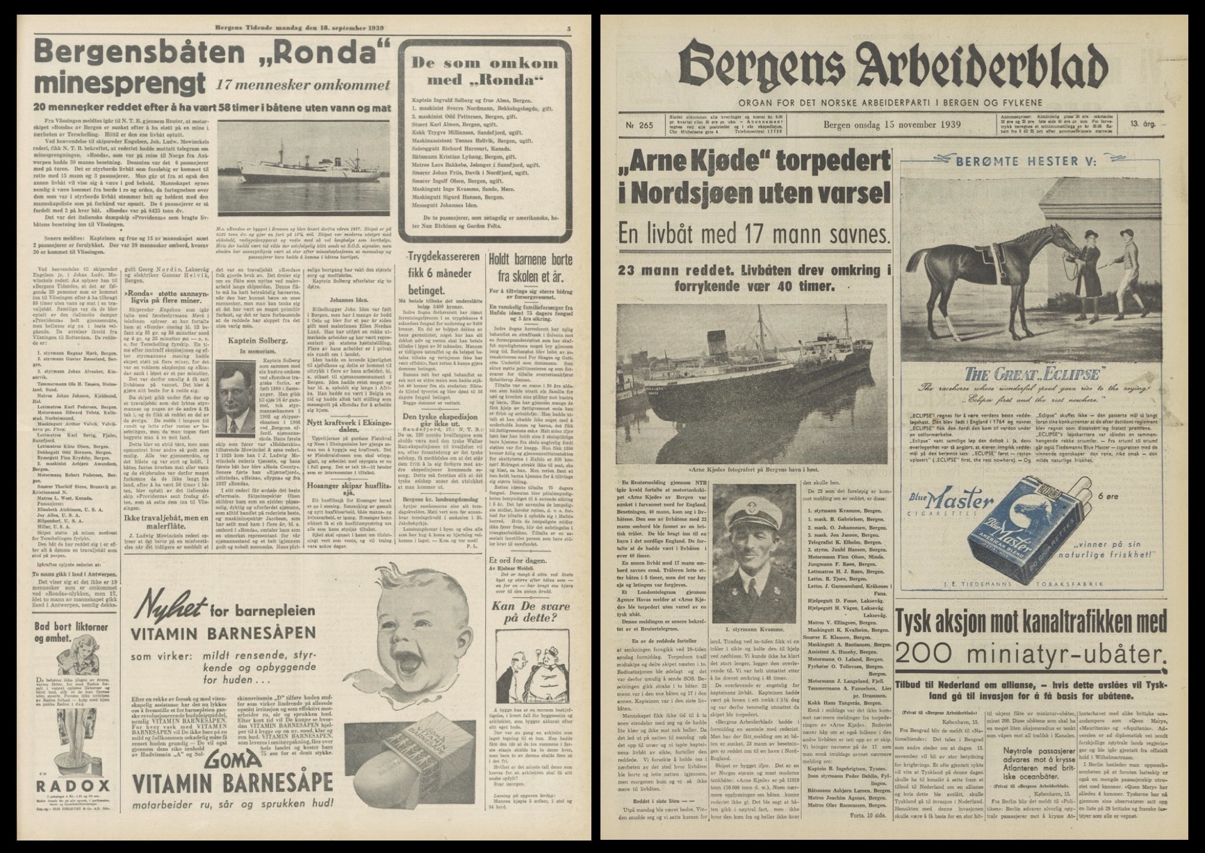 krigsseilere4 aviser 1939